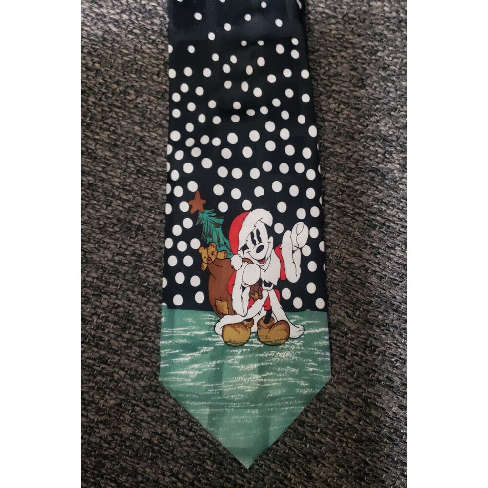 Mickey Mouse Santa Claus Disney Christmas Tie
